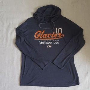 Montana Glacier National Park light shirt hoodie